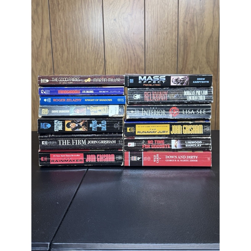 Lot of 13 Paperback Novels Books - All Crime, Suspense, Espionage See Pictures